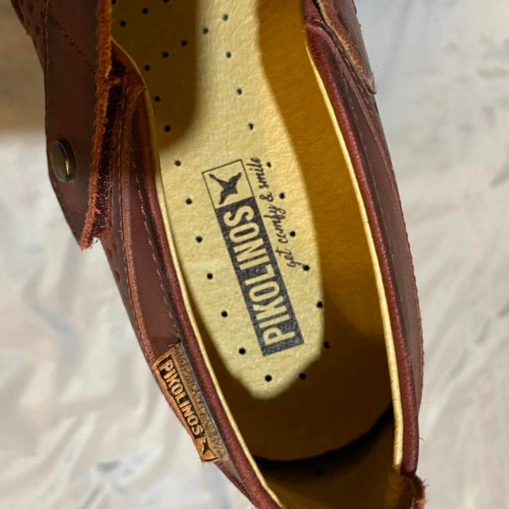 Pikolinos Brown leather Mary Jane shoes size 37 - Picture 4 of 5